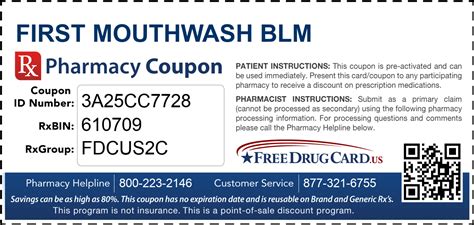 First mouthwash blm coupon